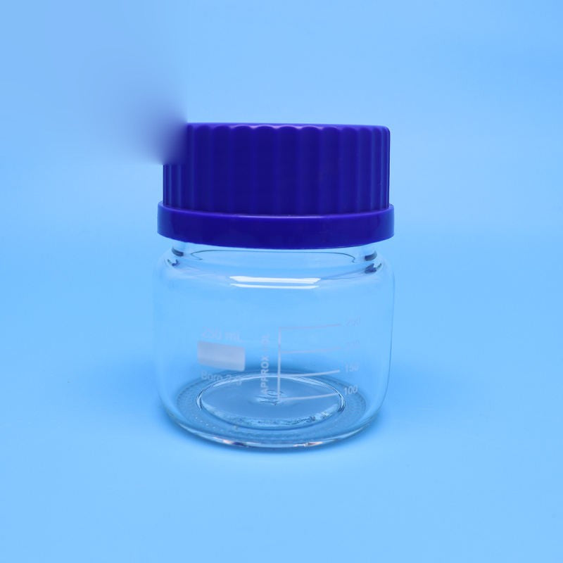 250 ml glass reagent bottle with GL80 screw lid