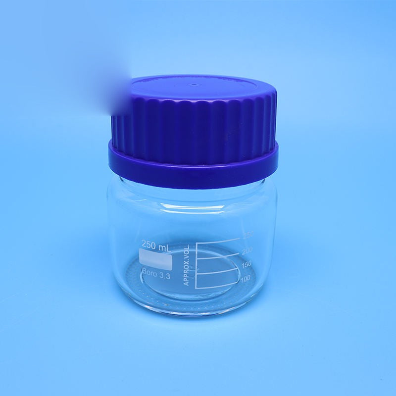 250 ml glass reagent bottle with GL80 screw lid
