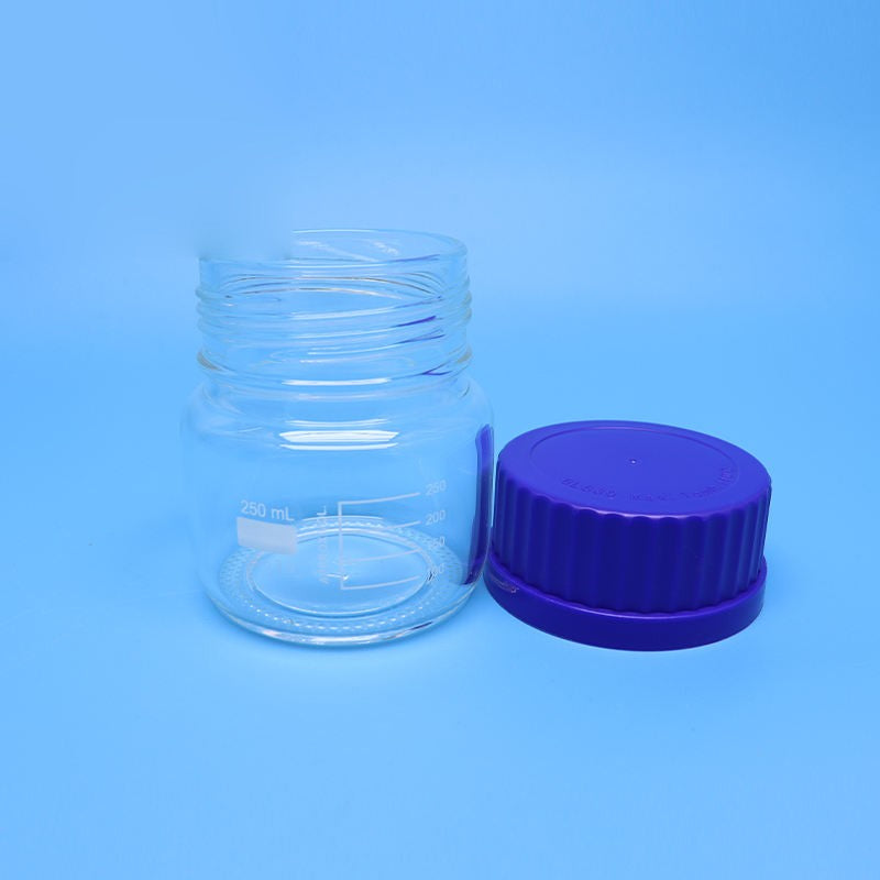 250 ml glass reagent bottle with GL80 screw lid