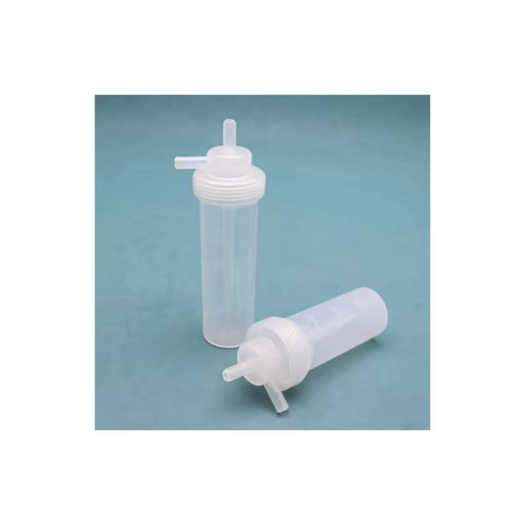 Bare PTFE impact-type absorption bottle; matches title