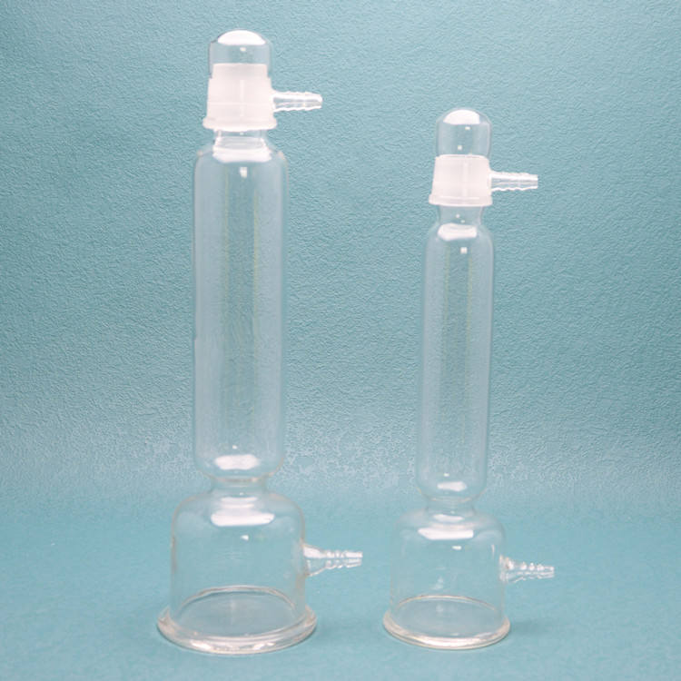 Glass Gas drying tower / buffer bottle