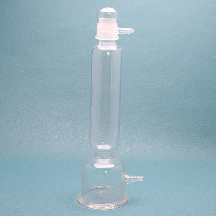 Glass Gas drying tower / buffer bottle