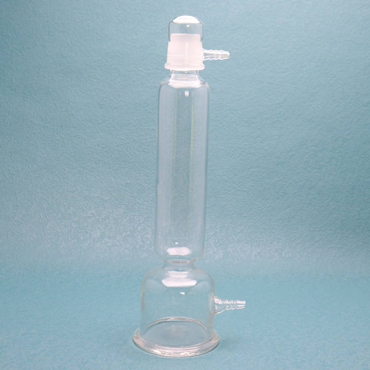 Glass Gas drying tower / buffer bottle