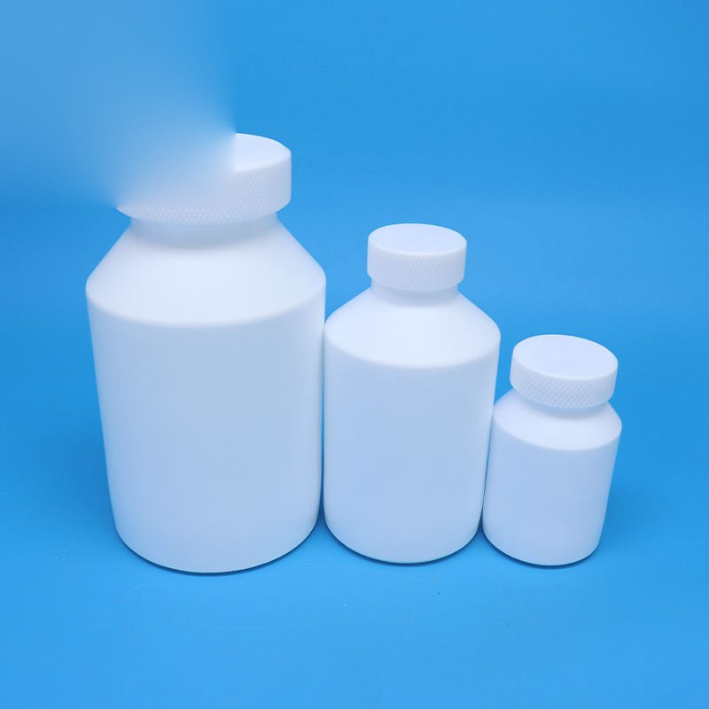 Laboratory-grade PTFE reagent bottles