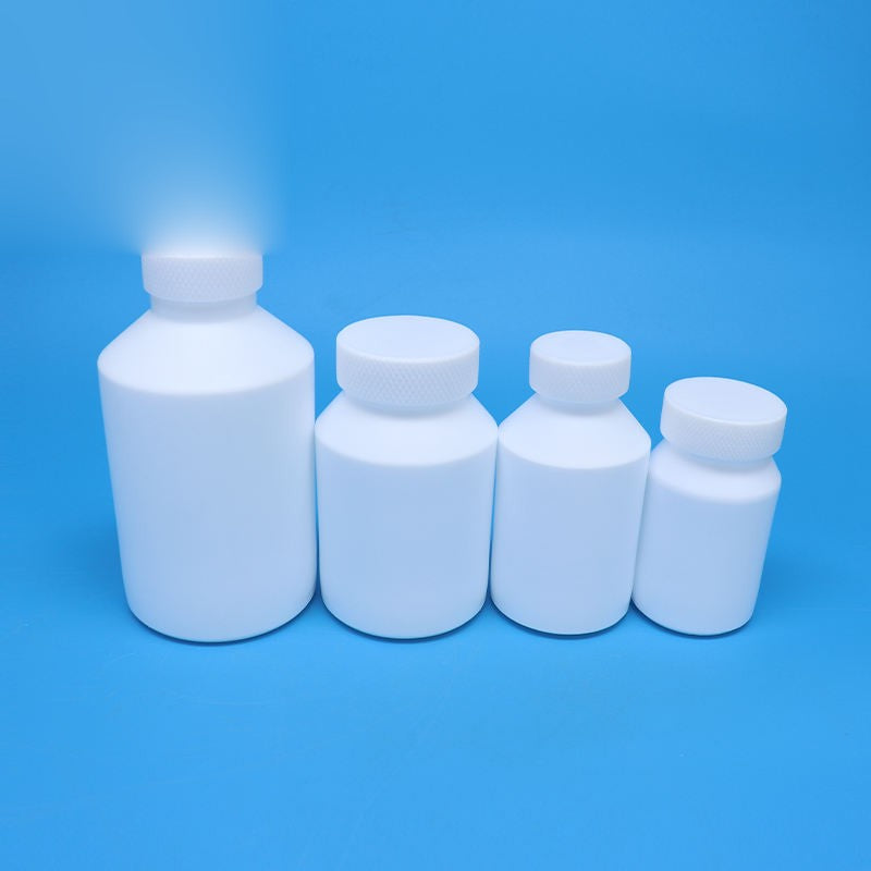 Laboratory-grade PTFE reagent bottles