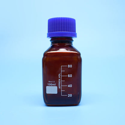 Square GL45 glass reagent bottle