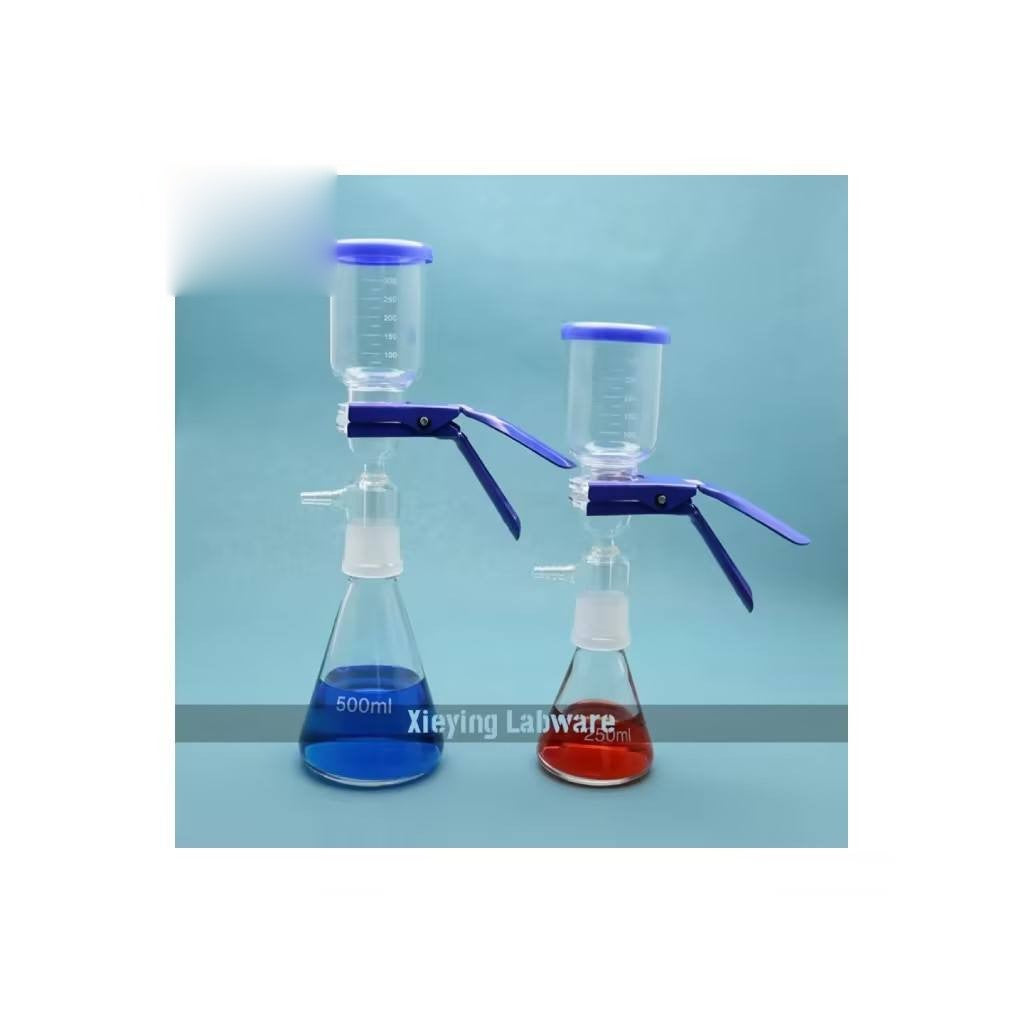 Glass Complete vacuum/solvent filtration apparatus system ; stated ratings: max working temperature 200C