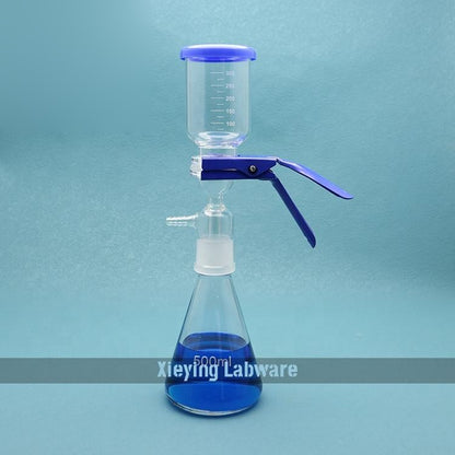 Glass Complete vacuum/solvent filtration apparatus system ; stated ratings: max working temperature 200C