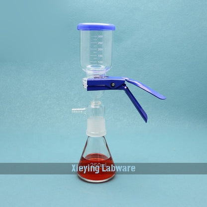 Glass Complete vacuum/solvent filtration apparatus system ; stated ratings: max working temperature 200C