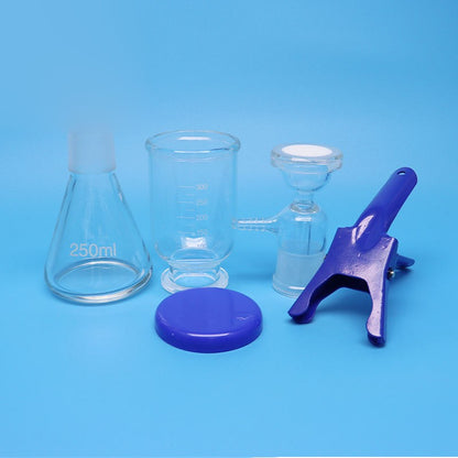 Sand core glass vacuum filtration apparatus