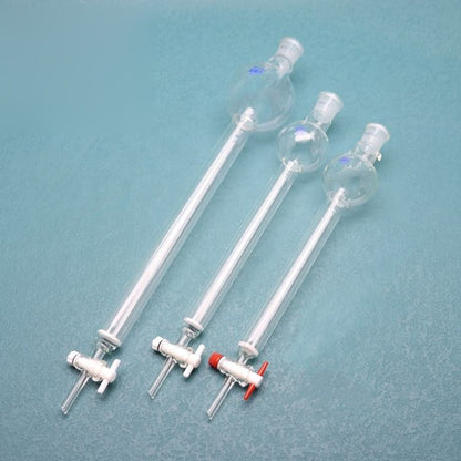 Glass Flash chromatography column with reservoir