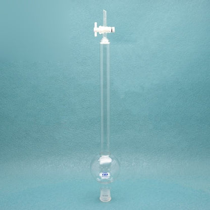 Glass Flash chromatography column with reservoir