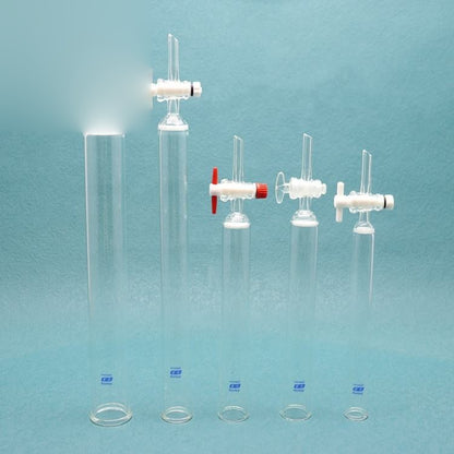 Glass Flash chromatography column with fritted disc