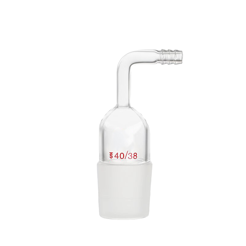 Borosilicate Glass Borosilicate 3.3 glass bend inlet distillation adapter
