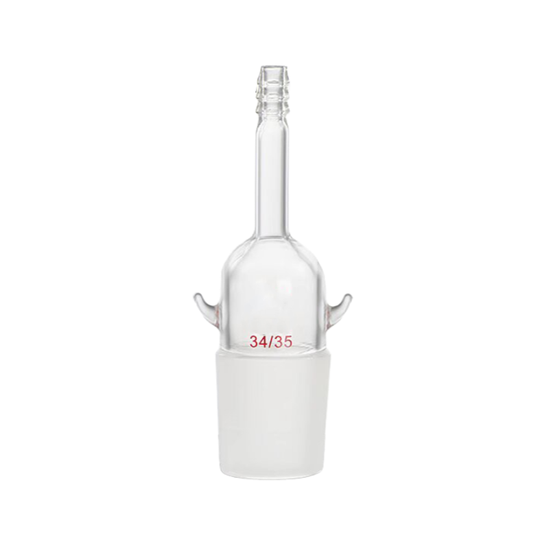 High borosilicate glass distillation adapter with ear pricks