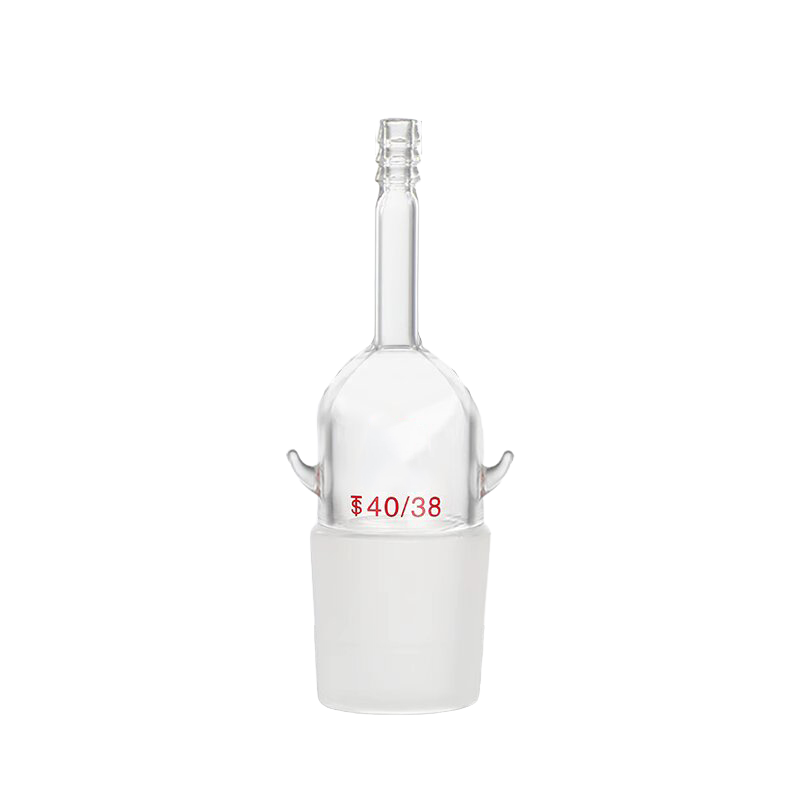 High borosilicate glass distillation adapter with ear pricks