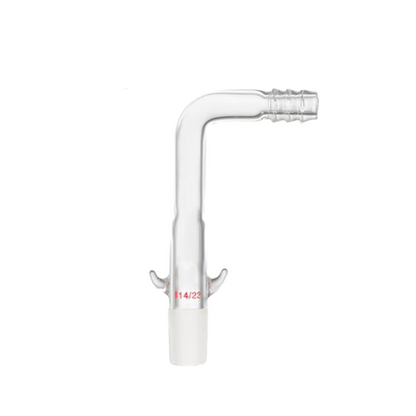 High borosilicate glass distillation adapter with ear pricks