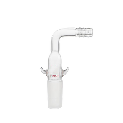 High borosilicate glass distillation adapter with ear pricks