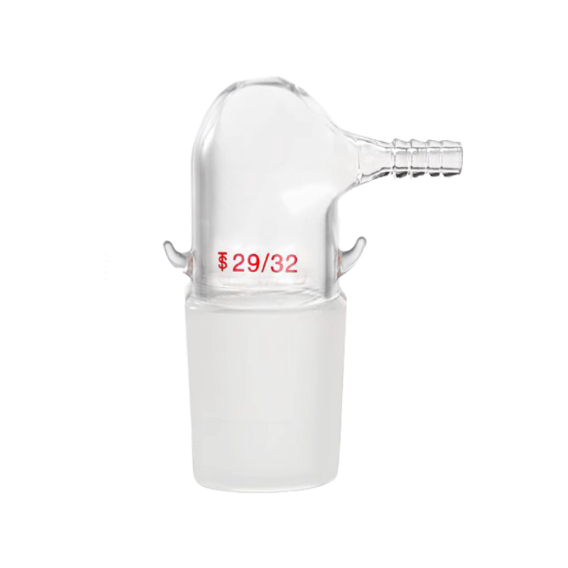 Vacuum gas insertion adapter with 10mm hose connector