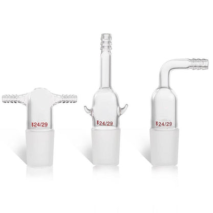 Straight/bent glass inlet/outlet adapter