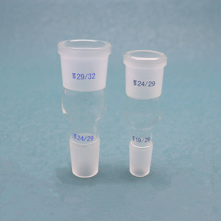 Laboratory glass thermometer adapter / reducing-enlarging adapter