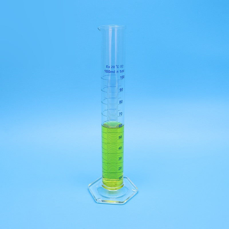 Borosilicate glass graduated measuring cylinder