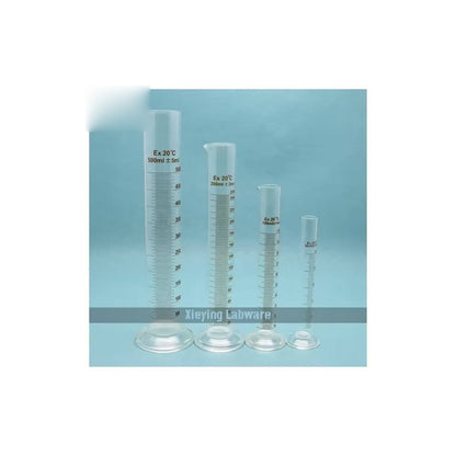 Measuring cylinder with round base & spout