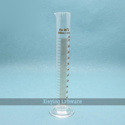Measuring cylinder with round base & spout