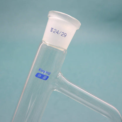 Glass water distributor with PTFE/glass piston stopcock