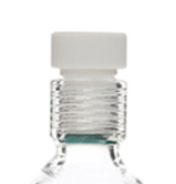 Borosilicate glass colorimetric tube with plastic plug
