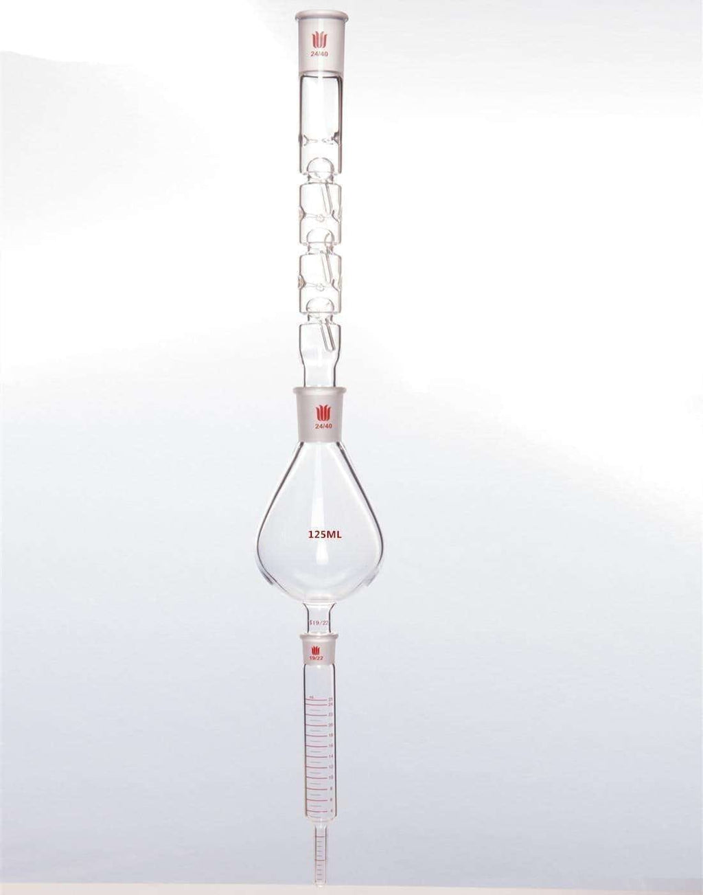 Kuderna-Danish concentrator, capacity 125 to 1.000 ml