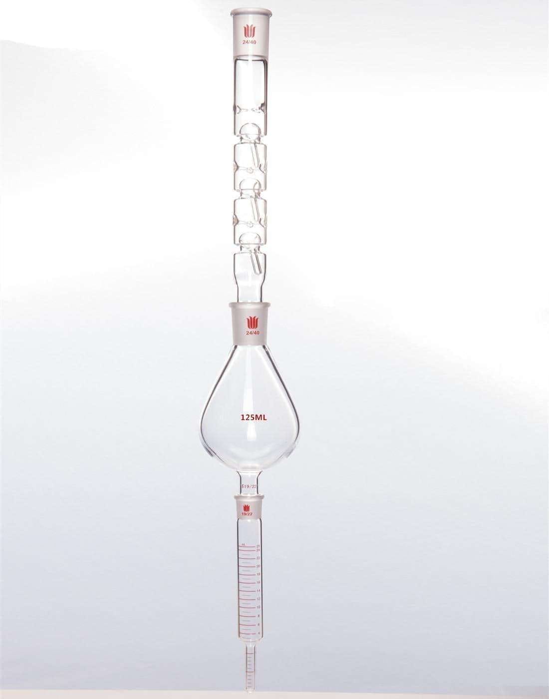 Kuderna-Danish concentrator, capacity 125 to 1.000 ml