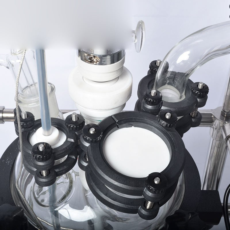Glass reactor kettle cover/lid with ports
