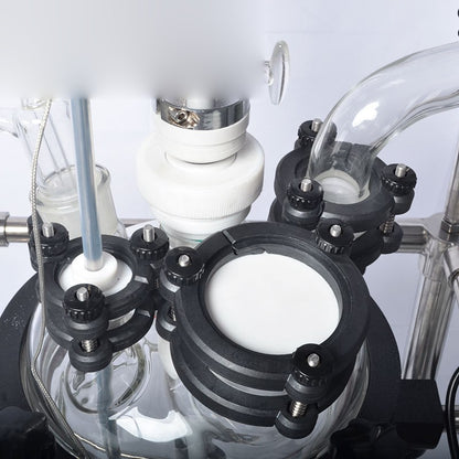 Glass reactor kettle cover/lid with ports