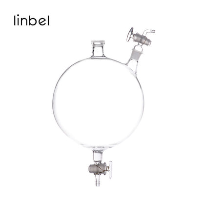 Glass reactor collection bottle