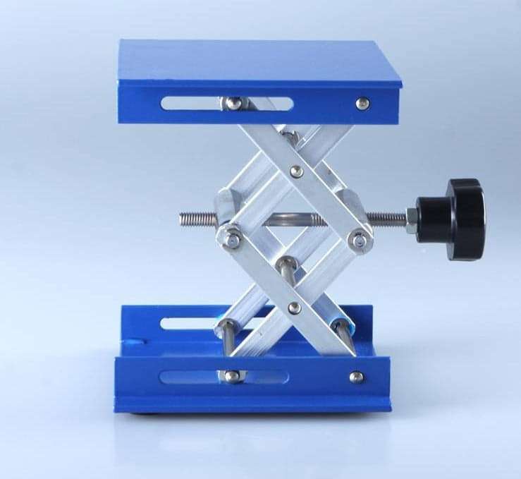 Lab Jacks, aluminum, size 10 x 10 to 20 x 25 cm