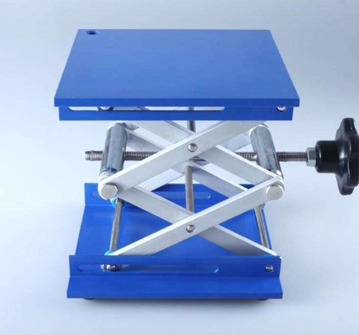 Lab Jacks, aluminum, size 10 x 10 to 20 x 25 cm
