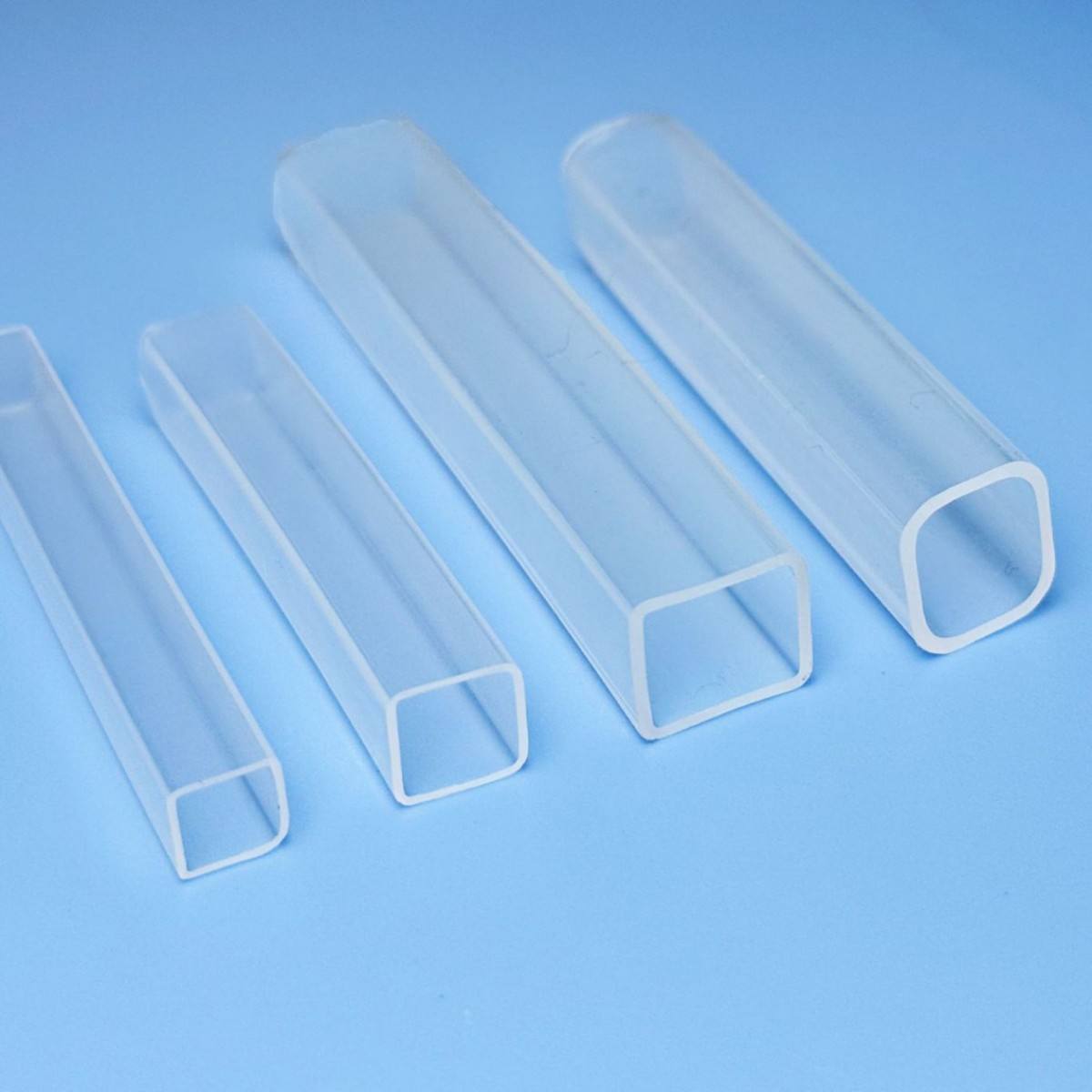 Square/rectangular transparent profile tubing