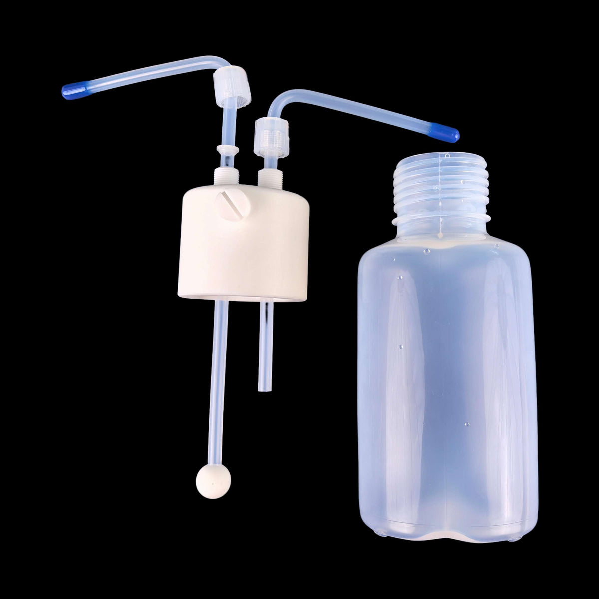 PFA/PTFE gas washing bottle