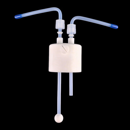 PFA/PTFE gas washing bottle