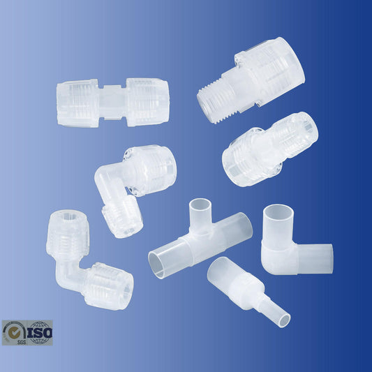 Chemical Resistant PFA Flare Fitting PFA Compression