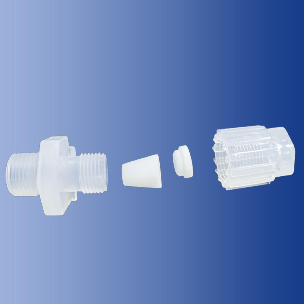 Chemical Resistant PFA Flare Fitting PFA Compression