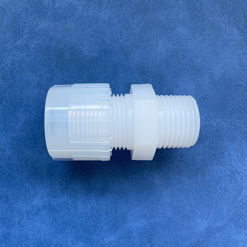 Acid Resistant PFA Union Elbow Injection Molded Straight