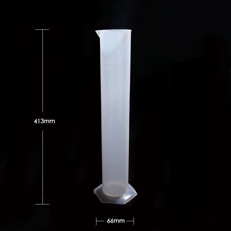 Measuring cylinders with base and spout, Plastic PP, 10 ml to 2.000 ml