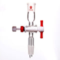 Metering Flow Control Straight Adapter with PTFE Stopcock