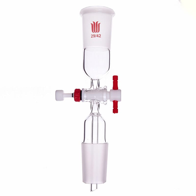 Metering Flow Control Straight Adapter with PTFE Stopcock