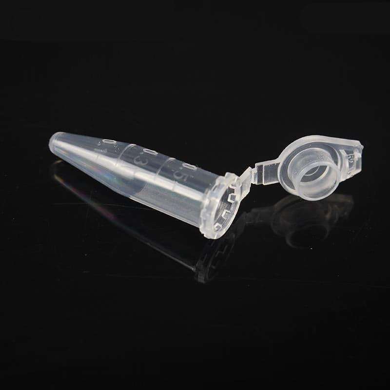 Microcentrifuge tubes with snap cap, capacity 0.2 to 5 ml