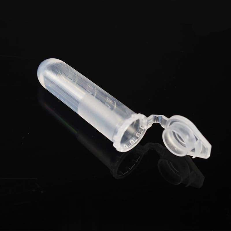 Microcentrifuge tubes with snap cap, capacity 0.2 to 5 ml