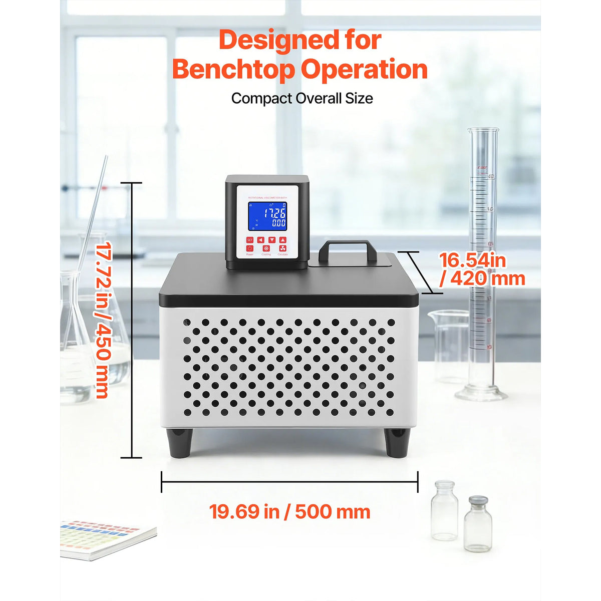 Digital Rotary Viscometer for Fluid Testing, Viscometer Water Circulation Bath