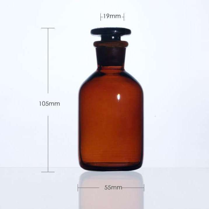 Narrow mouth bottle, brown glass, 60 ml to 20.000 ml
